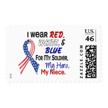 Red White Blue For My Niece Postage Stamp