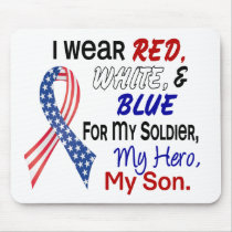 Red White Blue For My Son Mouse Mats