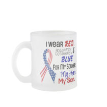 Red White Blue For My Son Coffee Mugs
