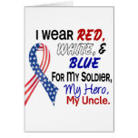 Red White Blue For My Uncle Card