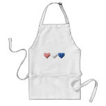 Red, White & Blue Hearts Aprons