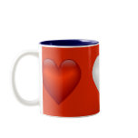 Red White & Blue hearts Coffee Mug