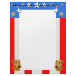 Red-White-Blue Letter Paper Custom Letterhead