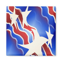 Red, White & Blue magnets
