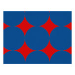 Red White & Blue Modern Polka Dots RSVP card Personalized Invitation