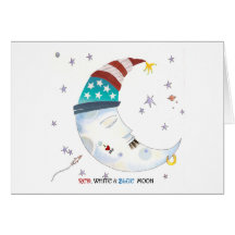 Red, White & Blue Moon Cards