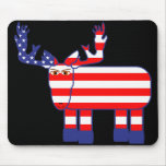 Red, White, & Blue Moose Mousepad