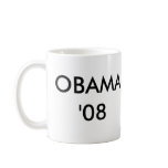 Red White Blue Obama, OBAMA'08, Mug