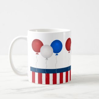 Red, White, & Blue Patriotic Mug mug