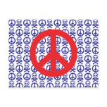 Red White & Blue Peace Skulls Post Cards