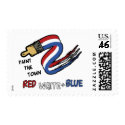 Red White & Blue postage postage by patriotic_tshirts Red White & Blue postage postage