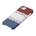 Red White & Blue Rhinestone iPhone4 Case iPhone 5 Case