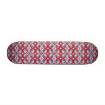 Red White & Blue Ribbon Skateboard Mini