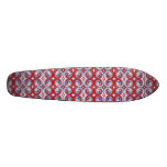 Red White & Blue Ribbon Skateboard Oldschool
