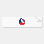 Red White Blue Sail Boat Bumper Sticker