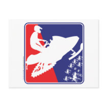 red-White-Blue-Sled-zazzle Postcard