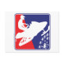 red-White-Blue-Sled-zazzle Postcard