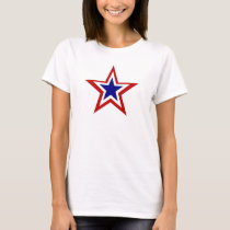 red white blue star t-shirts