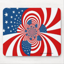 red white blue stars and stripes mousepads