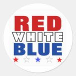 Red White Blue Stickers
