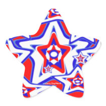 RED, WHITE, & BLUE STICKERS - 4th of July - Fun