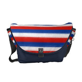 Red, White & Blue Striped: Messenger Bag rickshawmessengerbag