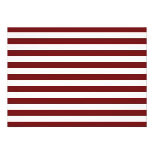 Red White & Blue Stripes Bridal Shower Invitation
