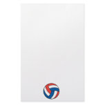 red white blue volleyball stationery paper