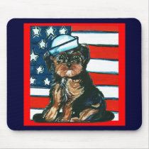 Red,White & Blue Yorkie Poo mousepads