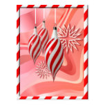 RED & WHITE CANDY STRIPES by SHARON SHARPE Postcards