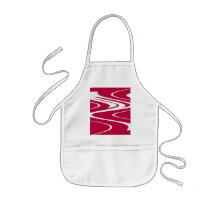 Red White Curvy Kids Apron