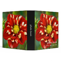 Red & White Dahlia binders by HortusFloridus Red & White Dahlia binders