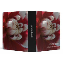 Red & White Dahlia binders by HortusFloridus Red & White Dahlia binders