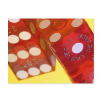 Red White Dice postcards