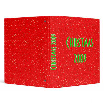 Red White Dots binders