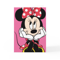 Red & White Minnie 1 Greeting Cards