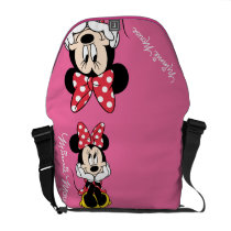 Red & White Minnie 1 Courier Bags at Zazzle