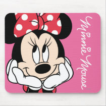 Red & White Minnie 1 Mouse Pad