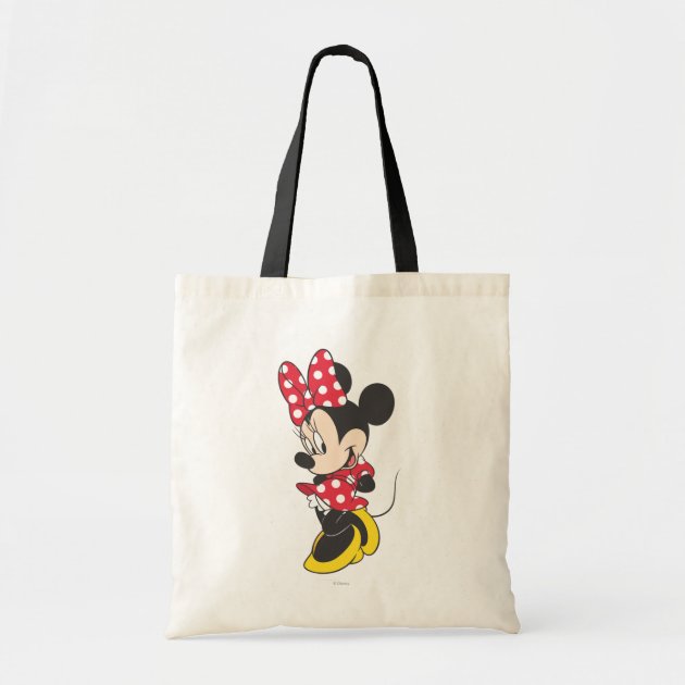 Red & White Minnie 3 Budget Tote Bag