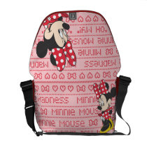 Red & White Minnie 3 Courier Bags at Zazzle