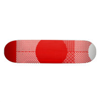 Red White Mix & Match Custom Skate Board
