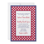 Red, White, & Navy Wedding Invitation - Patriotic