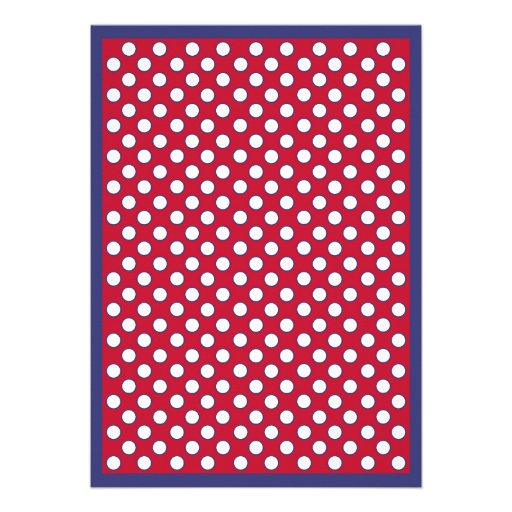 Red, White, & Navy Wedding Invitation - Patriotic