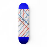 Red & White Plaid- glide Skate board skateboards