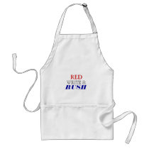 Red White Rush aprons