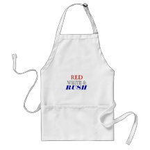 Red White Rush Apron