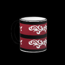 red white shape Mug by webunicorn red white shape Mug