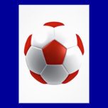 red white soccer ball sports teams fun active invitations
