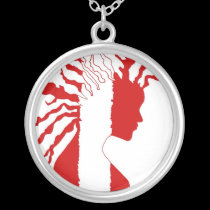 Red-White Strictly Rootz Necklace necklaces