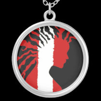 Red-White Strictly Rootz Necklace necklaces